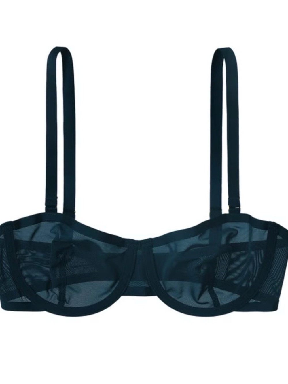 Cuup Sheer Underwire Balconette Bra in Ocean